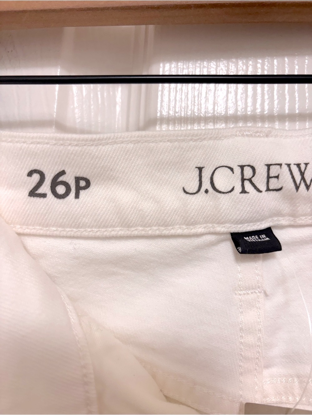 NWT J.Crew Classic Straight Jeans in White - Picture 6 of 10